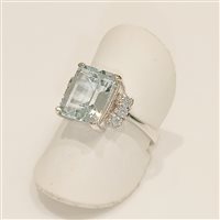 Anello Vidali Gioielli Donna in Oro bianco Topazio ANOR-54-34 - ANOR-54-34